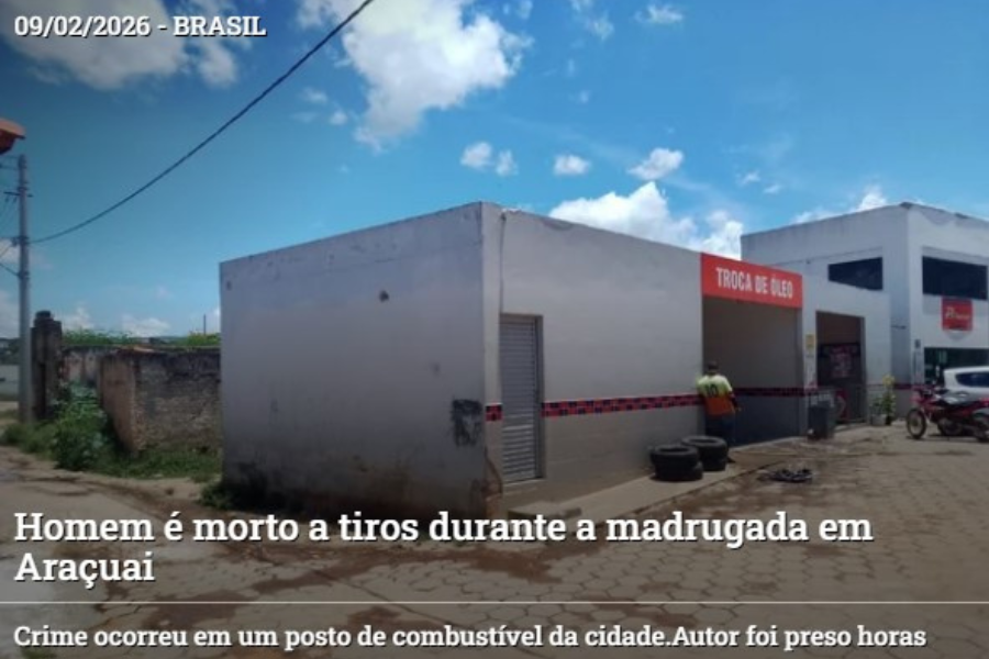 Um homem de 46 anos, identificado como José Hilton de Sousa, foi morto a tiros, na madrugada desta segunda-feira (9) em um posto de combustíveis da região central de Araçuai, no Vale do Jequitinhonha (MG). O autor do crime, de 29 anos, foi preso horas depois. Clique para ver mais detalhes via Jornal Gazeta