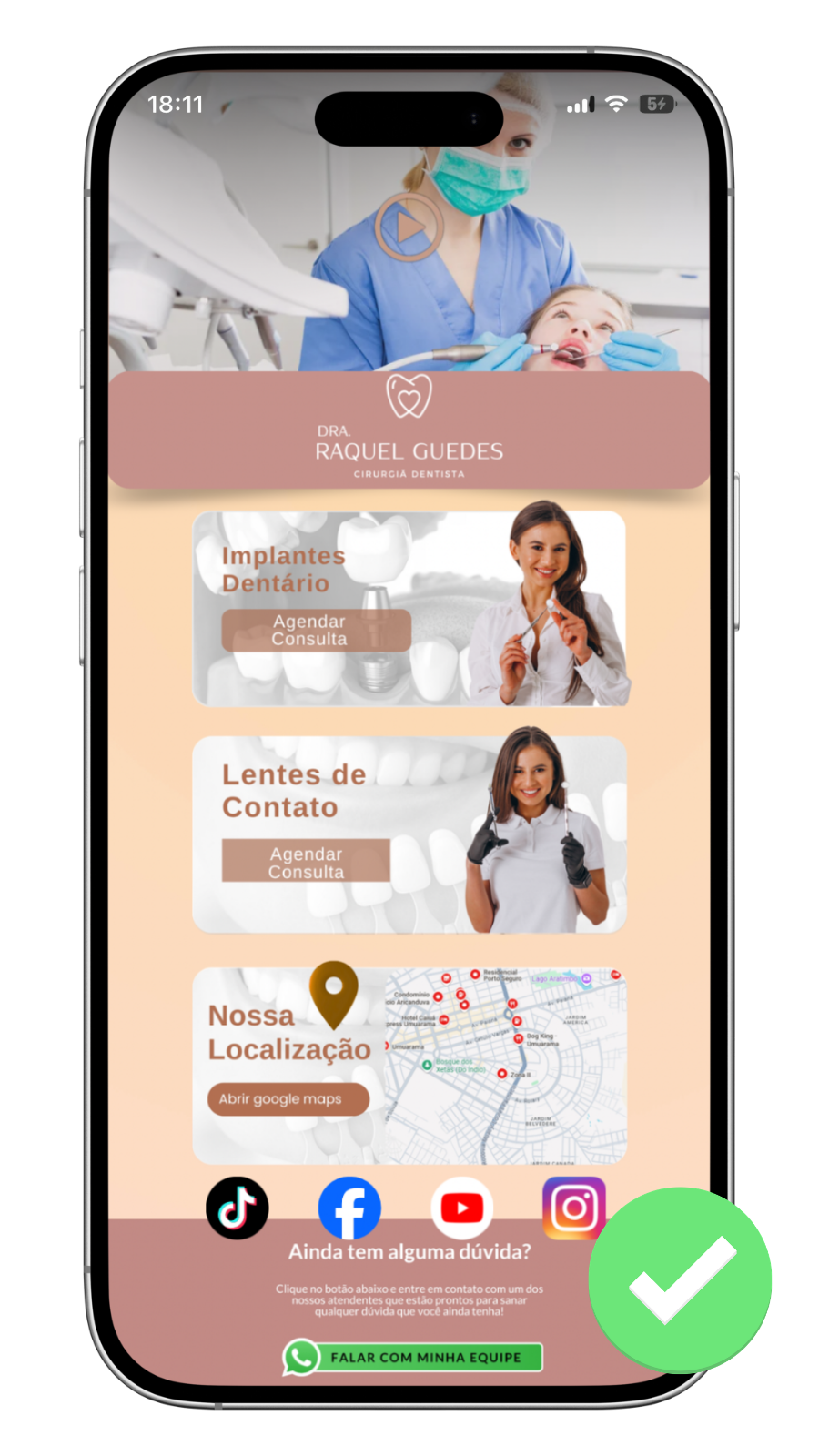 Depois — Mini Site Pro profissional